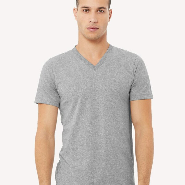 Unisex Heather CVC V-Neck Tee Thumbnail