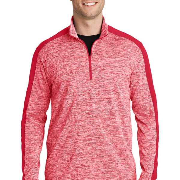 PosiCharge ® Electric Heather Colorblock 1/4 Zip Pullover Thumbnail