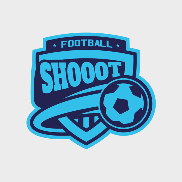 Shoot Football logo template Thumbnail