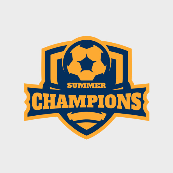 Champions Summer Soccer logo template Thumbnail
