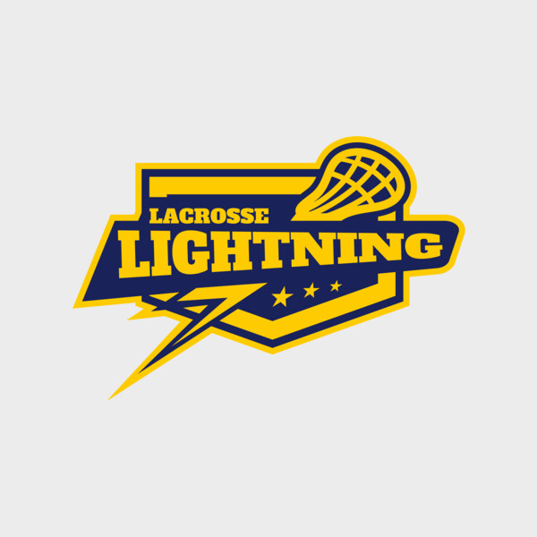 Lightning Lacrosse Logo Template Thumbnail