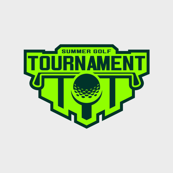 Tournament Summer golf logo template Thumbnail
