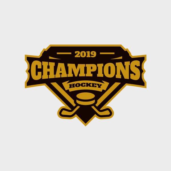 Champions Hockey logo template Thumbnail