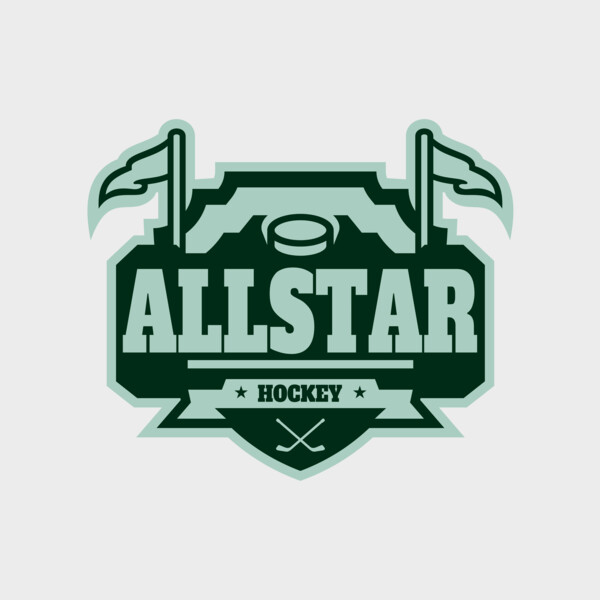 All Star Hockey Tournament logo template 02 Thumbnail