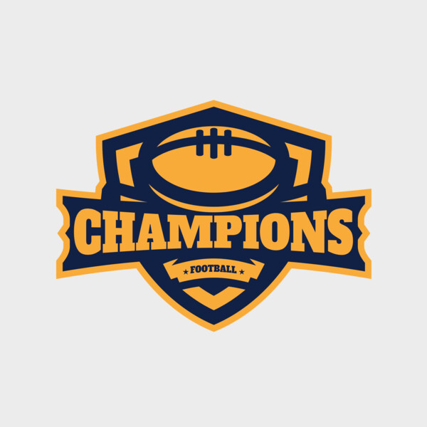 Champions Football logo template Thumbnail