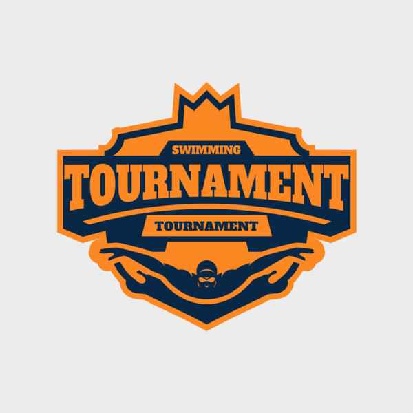 Swimming Tournament logo template Thumbnail
