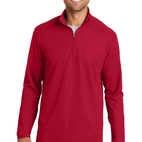 York Softball Unisex Pinpoint Mesh 1/2 Zip Thumbnail