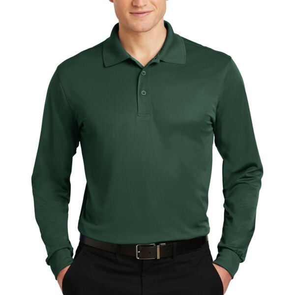 DP Long Sleeve Micropique Sport Wick ® Polo Thumbnail