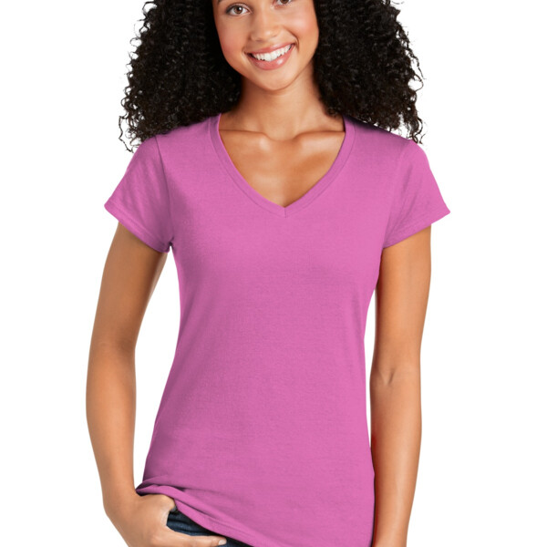 Softstyle ® Ladies Fit V Neck T Shirt - Personalization RC Thumbnail
