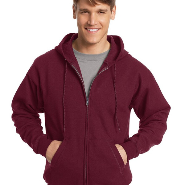 DP Unisex EcoSmart® Full-Zip Hooded Sweatshirt Thumbnail