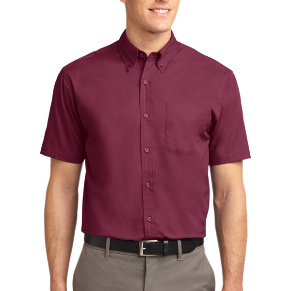 Shrine Club Tall Short Sleeve Easy Care Shirt Thumbnail