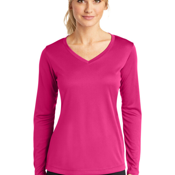 Copy of Ladies Long Sleeve PosiCharge ® Competitor™ V Neck Tee Thumbnail