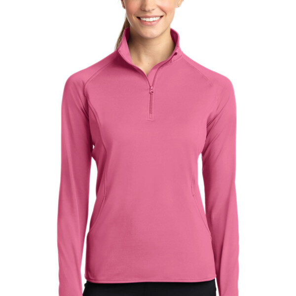 Copy of Ladies Sport Wick ® Stretch 1/2 Zip Pullover Thumbnail