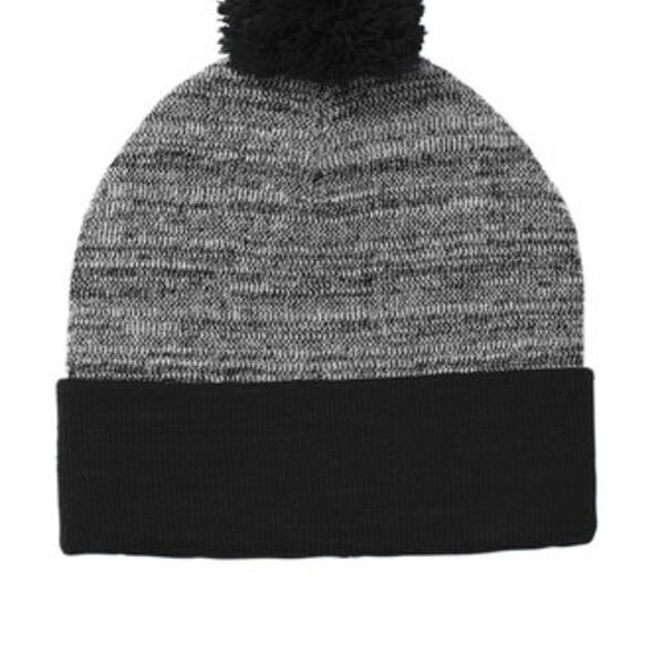 Sport-Tek Heather Pom Pom Beanie Thumbnail