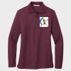 Ladies Silk Touch™ Long Sleeve Polo Thumbnail