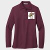Ladies Silk Touch™ Long Sleeve Polo Thumbnail
