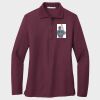 Ladies Silk Touch™ Long Sleeve Polo Thumbnail