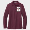 Ladies Silk Touch™ Long Sleeve Polo Thumbnail
