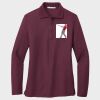 Ladies Silk Touch™ Long Sleeve Polo Thumbnail