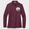 Ladies Silk Touch™ Long Sleeve Polo Thumbnail