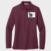 Ladies Silk Touch™ Long Sleeve Polo Thumbnail