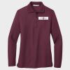 Ladies Silk Touch™ Long Sleeve Polo Thumbnail