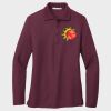 Ladies Silk Touch™ Long Sleeve Polo Thumbnail