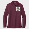 Ladies Silk Touch™ Long Sleeve Polo Thumbnail