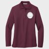 Ladies Silk Touch™ Long Sleeve Polo Thumbnail
