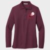 Ladies Silk Touch™ Long Sleeve Polo Thumbnail