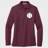 Ladies Silk Touch™ Long Sleeve Polo Thumbnail