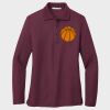 Ladies Silk Touch™ Long Sleeve Polo Thumbnail