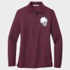 Ladies Silk Touch™ Long Sleeve Polo Thumbnail