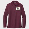 Ladies Silk Touch™ Long Sleeve Polo Thumbnail