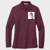 Ladies Silk Touch™ Long Sleeve Polo Thumbnail