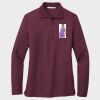 Ladies Silk Touch™ Long Sleeve Polo Thumbnail