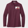 Ladies Silk Touch™ Long Sleeve Polo Thumbnail