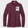 Ladies Silk Touch™ Long Sleeve Polo Thumbnail