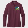 Ladies Silk Touch™ Long Sleeve Polo Thumbnail
