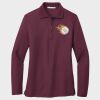 Ladies Silk Touch™ Long Sleeve Polo Thumbnail