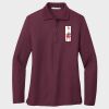Ladies Silk Touch™ Long Sleeve Polo Thumbnail