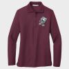 Ladies Silk Touch™ Long Sleeve Polo Thumbnail