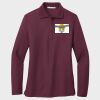 Ladies Silk Touch™ Long Sleeve Polo Thumbnail