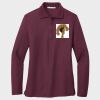 Ladies Silk Touch™ Long Sleeve Polo Thumbnail