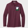 Ladies Silk Touch™ Long Sleeve Polo Thumbnail