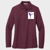 Ladies Silk Touch™ Long Sleeve Polo Thumbnail