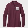 Ladies Silk Touch™ Long Sleeve Polo Thumbnail