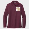 Ladies Silk Touch™ Long Sleeve Polo Thumbnail