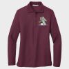 Ladies Silk Touch™ Long Sleeve Polo Thumbnail