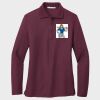 Ladies Silk Touch™ Long Sleeve Polo Thumbnail